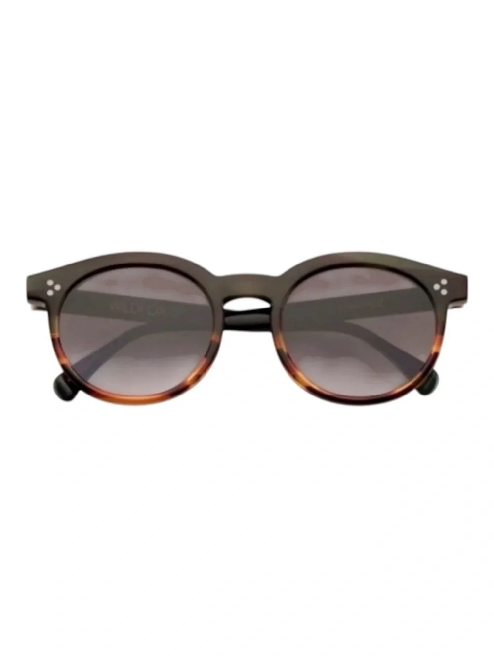 Wildfox Harper Zero Round Sunglasses Sea Turtle Tortoise NWT Italy